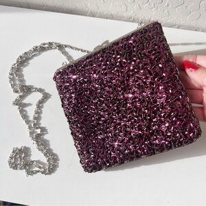 Le Regale Vintage Sequin Crossbody Bag